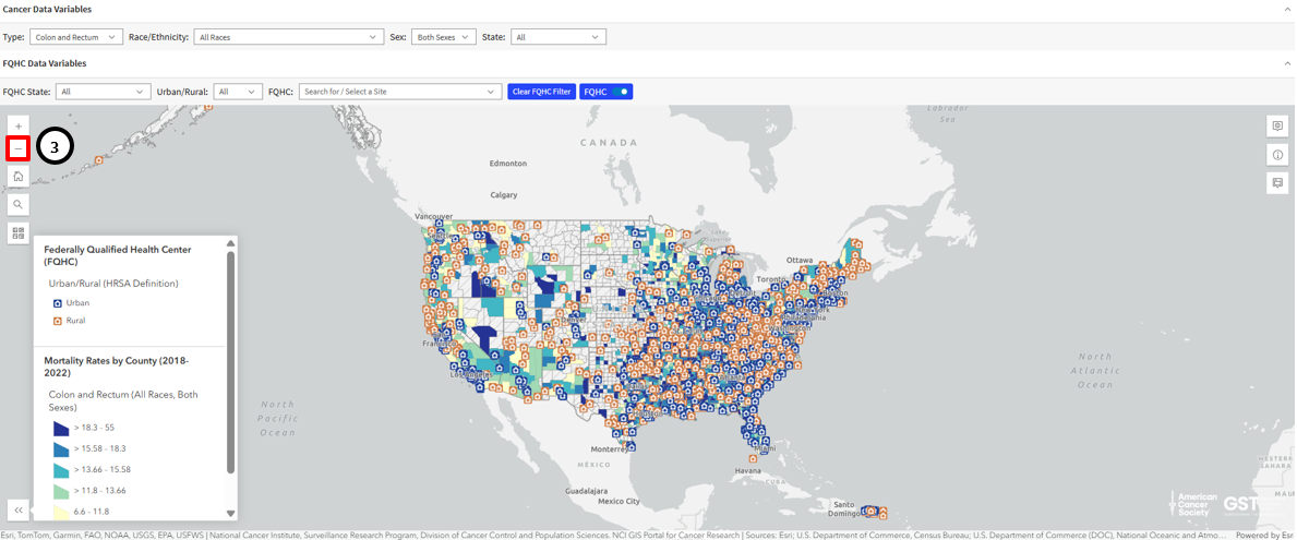 Zoomed-out view of the Atlas